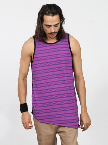 SLANTED SINGLET - PURPLE