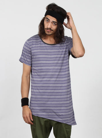 SLANTED TEE - GREY