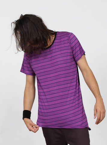 SLANTED TEE PURPLE