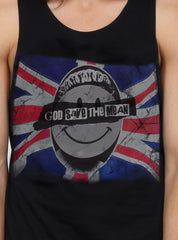 AYE SINGLET - GOD SAVE THE MEAN - BLACK