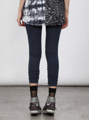 LONG LEG LEGGINGS - DIAMOND HEART - PETROL