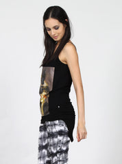 RAINBOW SINGLET - LADY BEAR - BLACK