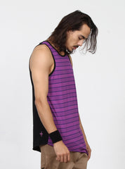 SLANTED SINGLET - PURPLE