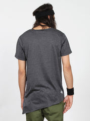 SLANTED TEE - GREY
