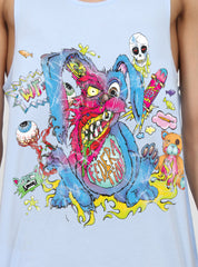 PLAZA SINGLET - PSYCHO BUNNY - BLUE