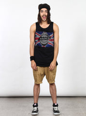 AYE SINGLET - GOD SAVE THE MEAN - BLACK