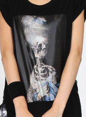 SING TEE - LADY SKELETON - BLACK