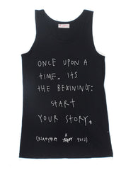 ACE SINGLET - ONCE UPON - BLACK