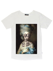 LAZY TEE - LADY SKELETEON - WHITE