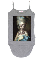 RAINBOW SINGLET - LADY SKELETON - GREY