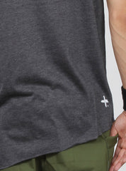 SLANTED TEE - GREY