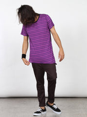 SLANTED TEE PURPLE