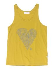 TUESDAY SINGLET - DIAMOND HEART - GOLD