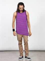 SLANTED SINGLET - PURPLE