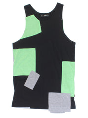 PATCHWORK SINGLET - GREEN