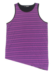 SLANTED SINGLET - PURPLE