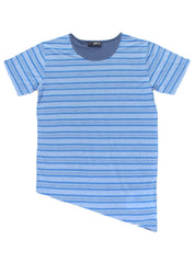 SLANTED TEE - BLUE